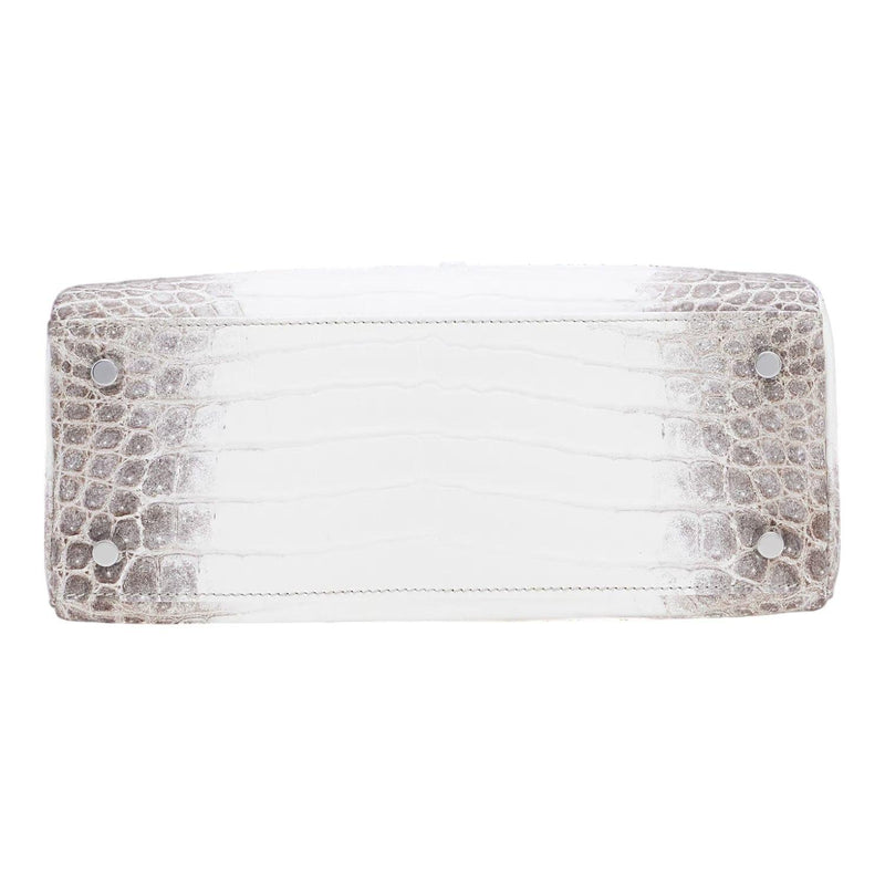 Hermès Kelly 25cm Sellier Niloticus Crocodile Himalaya White Gold Diamond Hardware