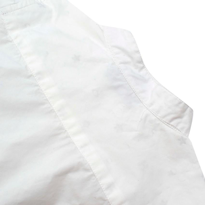 Brums Baby Boy White Cotton Long Sleeve Button-Down Shirt