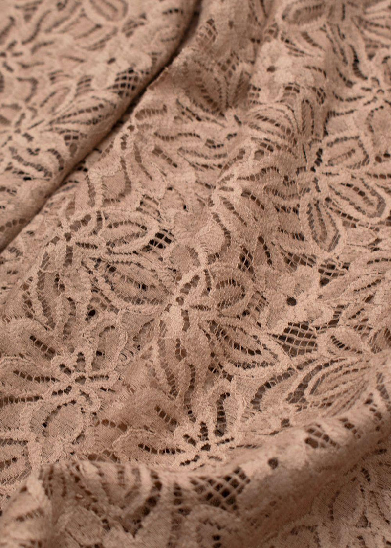 Max Mara Beige Lace Midi Dress