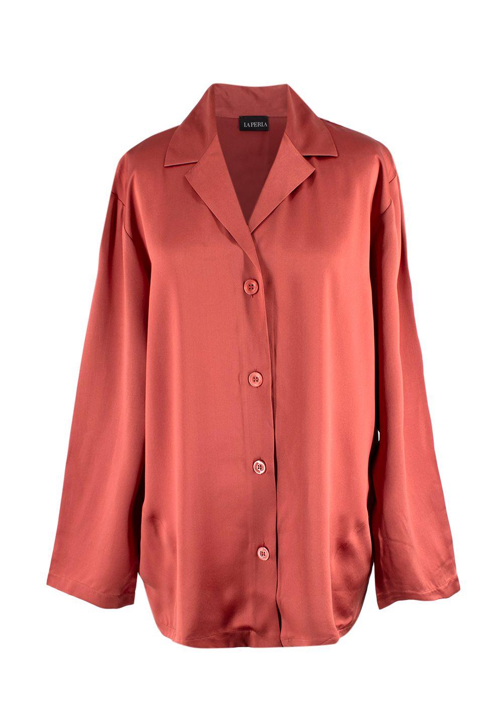 La Perla Rose Silk Long Pyjamas