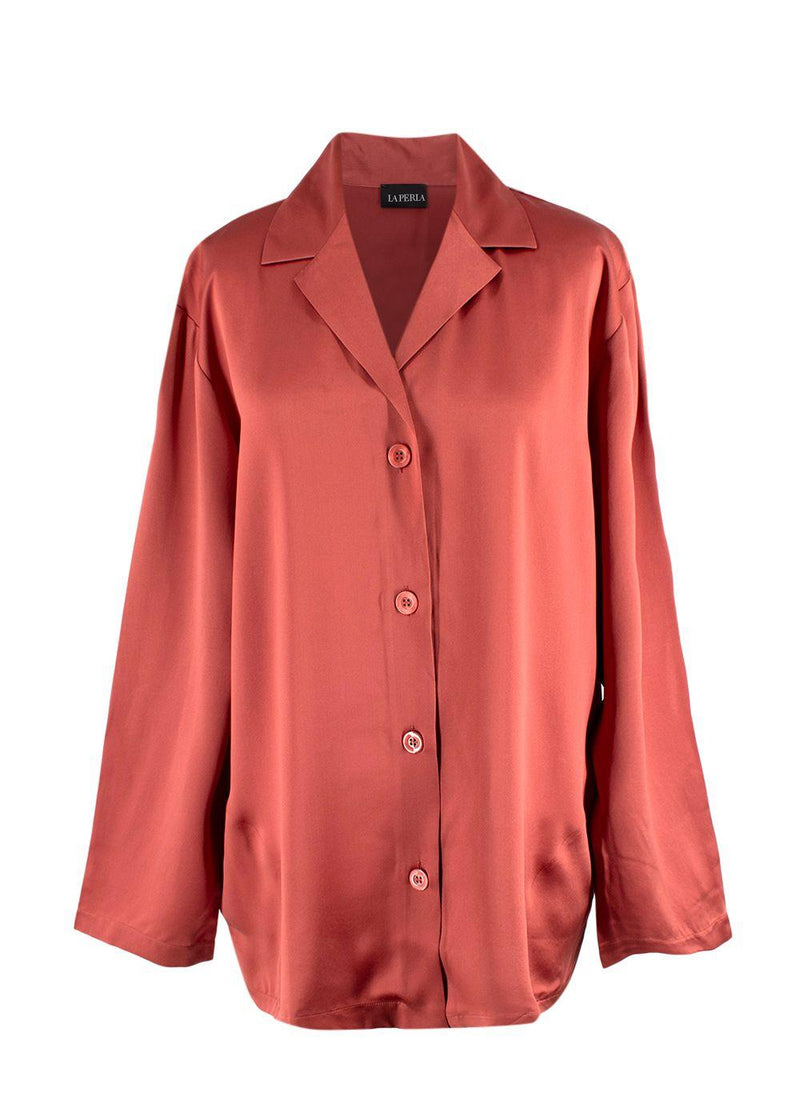 La Perla Rose Silk Long Pyjamas
