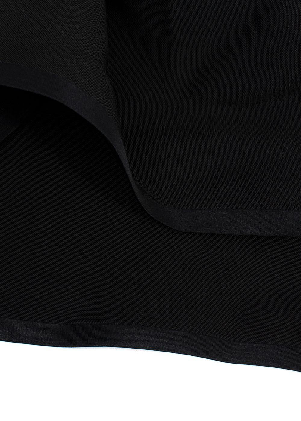 Balenciaga Black Halterneck Waistcoat Silk Top