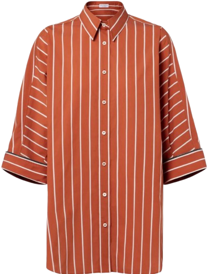 Brunello Cucinelli Striped Cotton Shirt