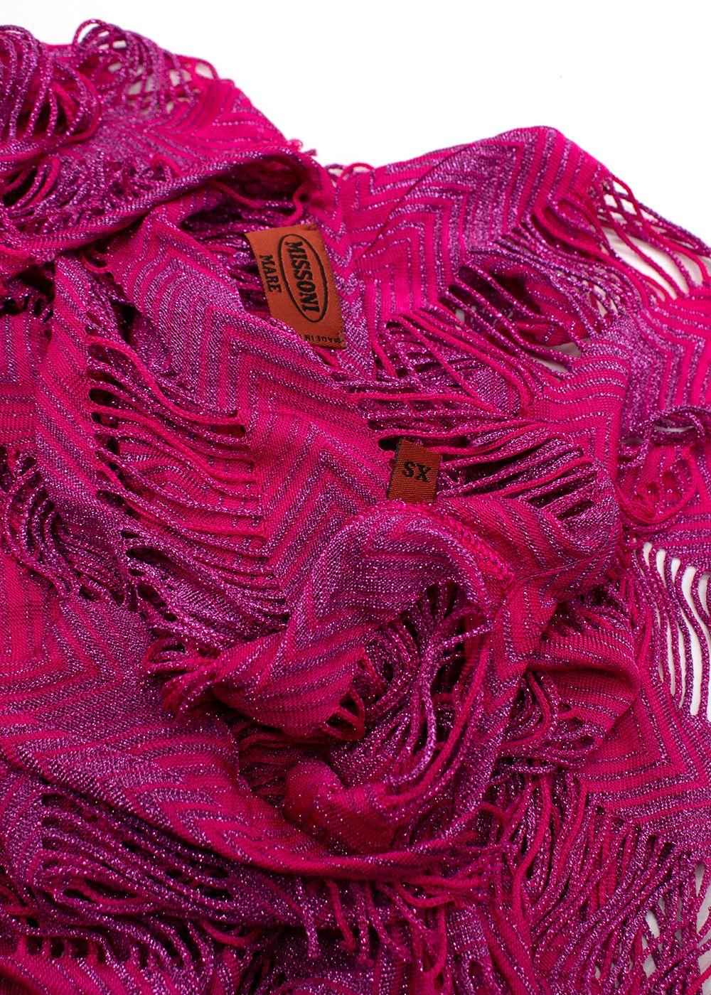 Missoni Mare Pink Metallic Beach Kaftan