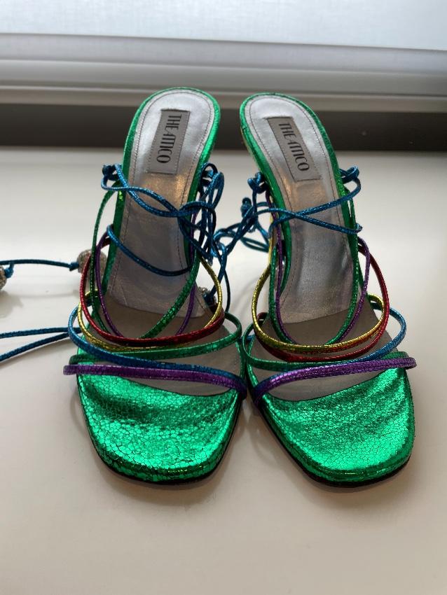 Attico Multicoloured Eve 110 Strappy Sandals