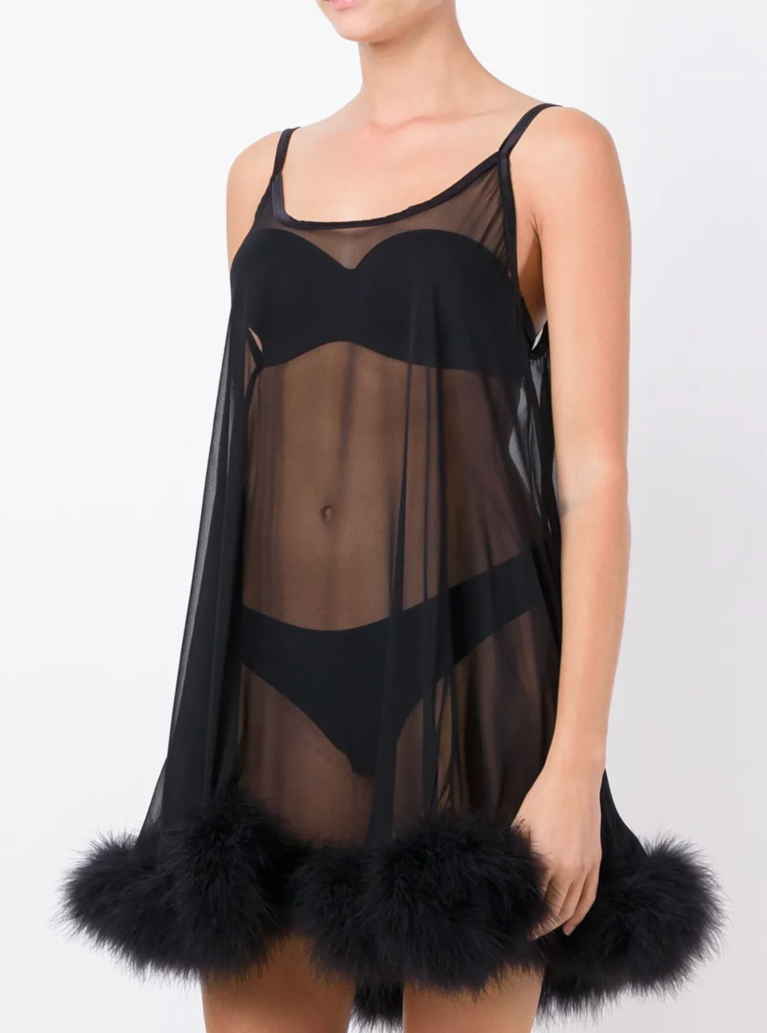 Gilda & Pearl Diana Marabou Babydoll