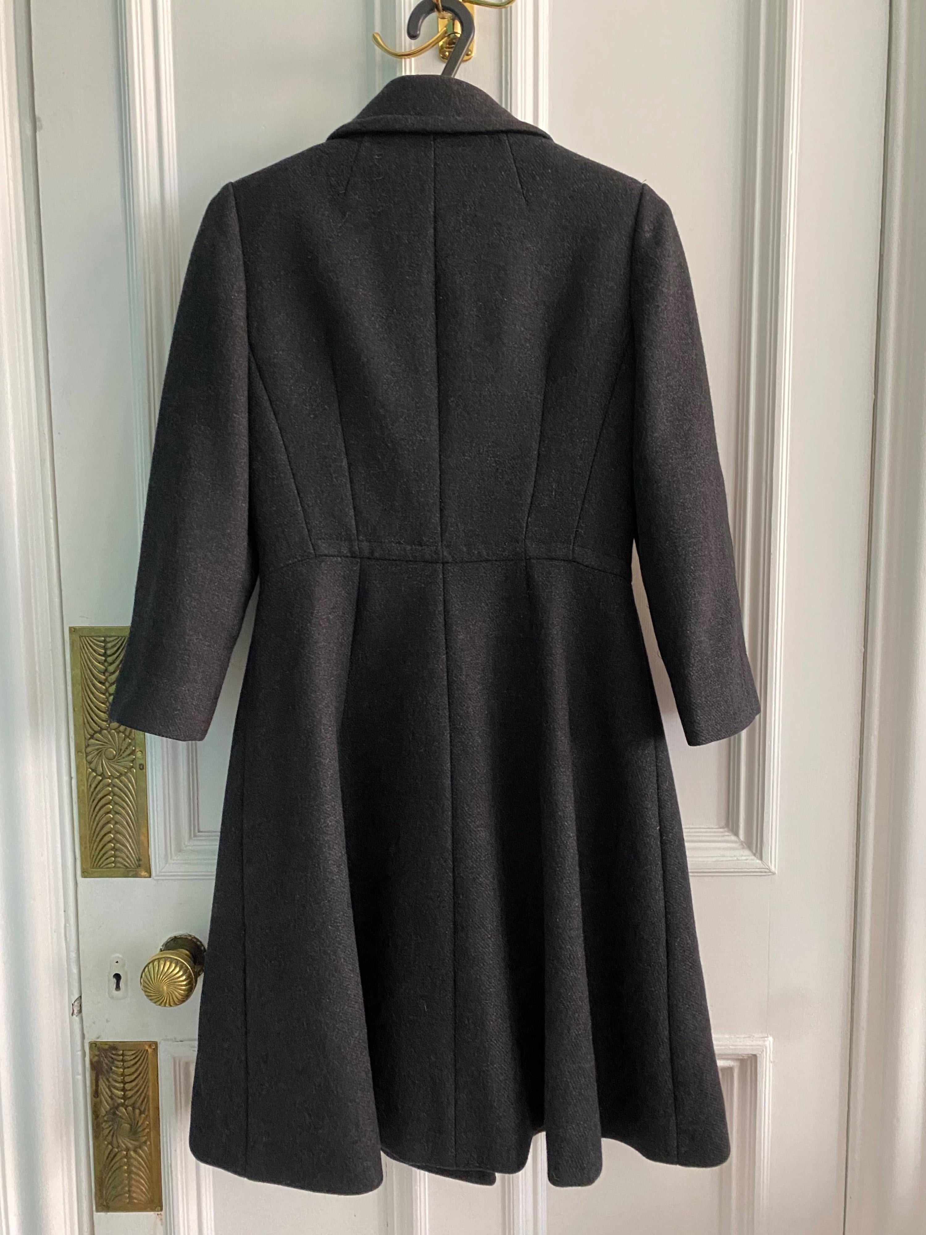 Dolce & Gabbana Charcoal Double Breasted Pea Coat