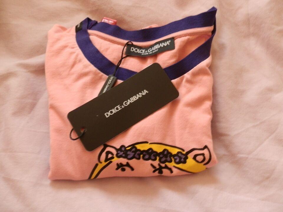 Dolce & Gabbana Pink Pig Ballerina T-shirt