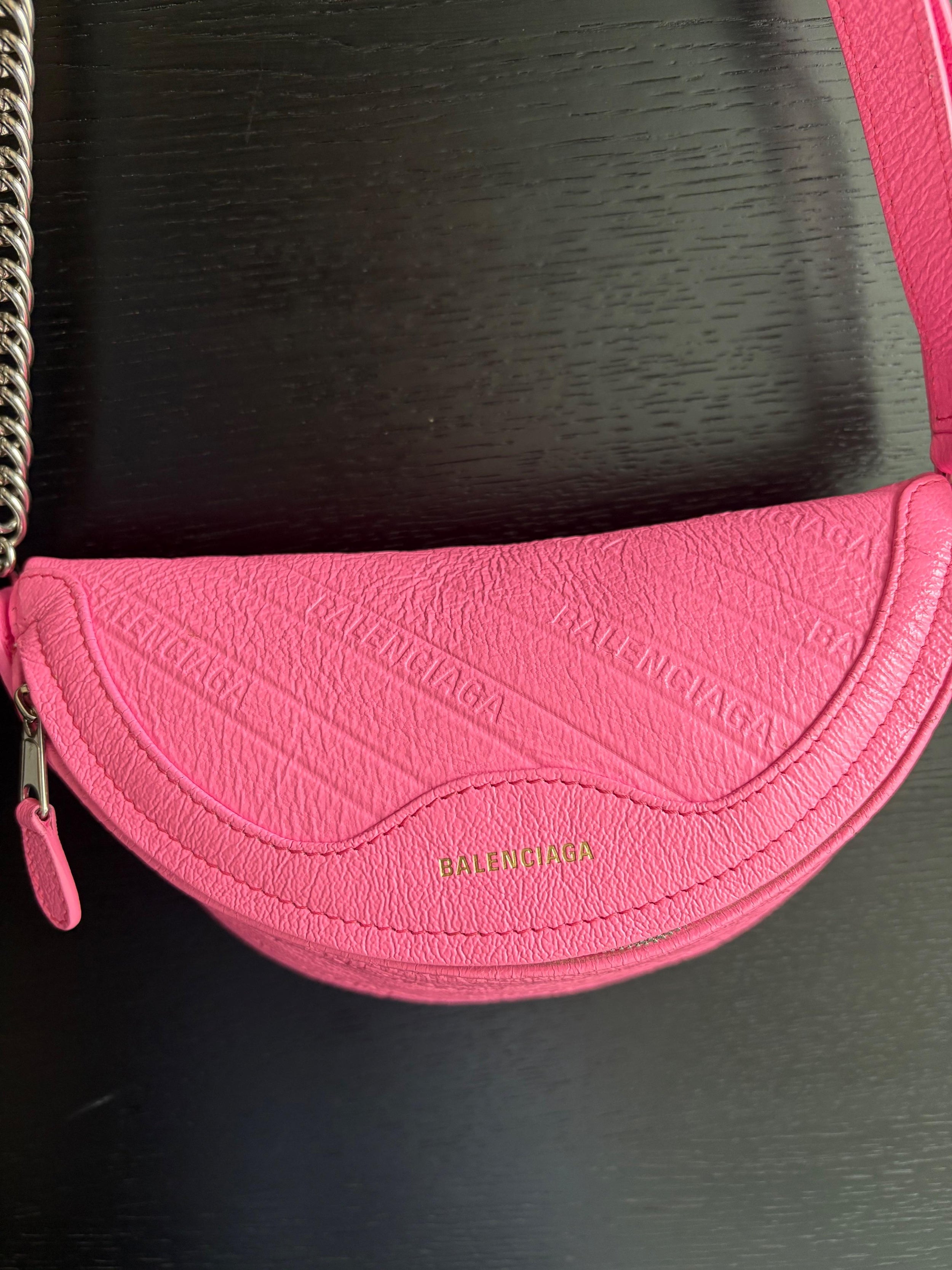 Balenciaga Souvenir XS Pink Leather Bag