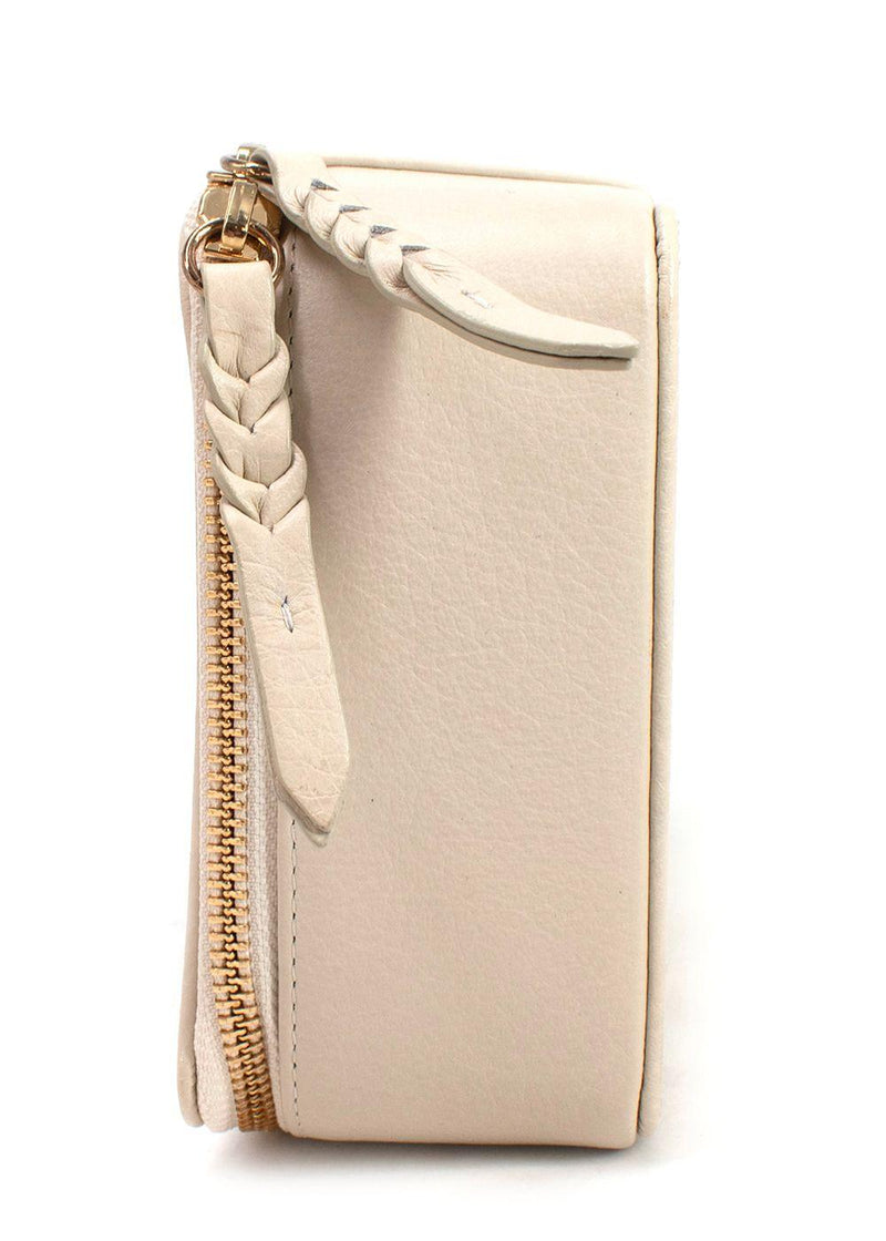 Breitling Cream Leather Travel Jewellery and Cosmetics Case