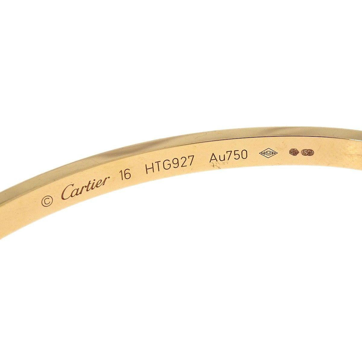 Cartier Love Bracelet 18K Rose Gold Small Size 16