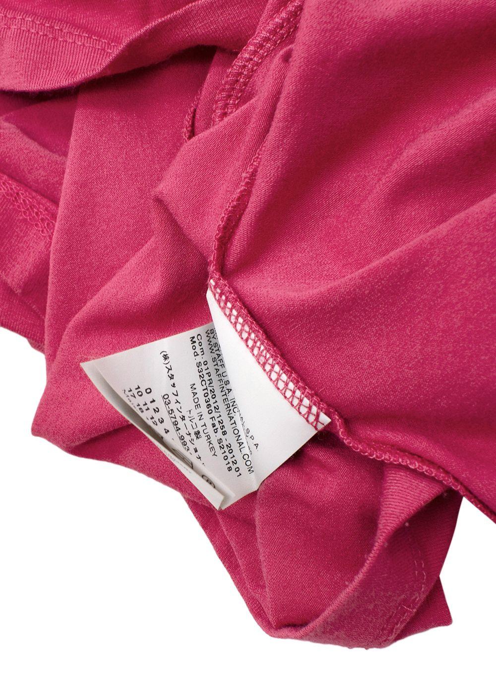 Pink Draped Back T-Shirt Midi Dress