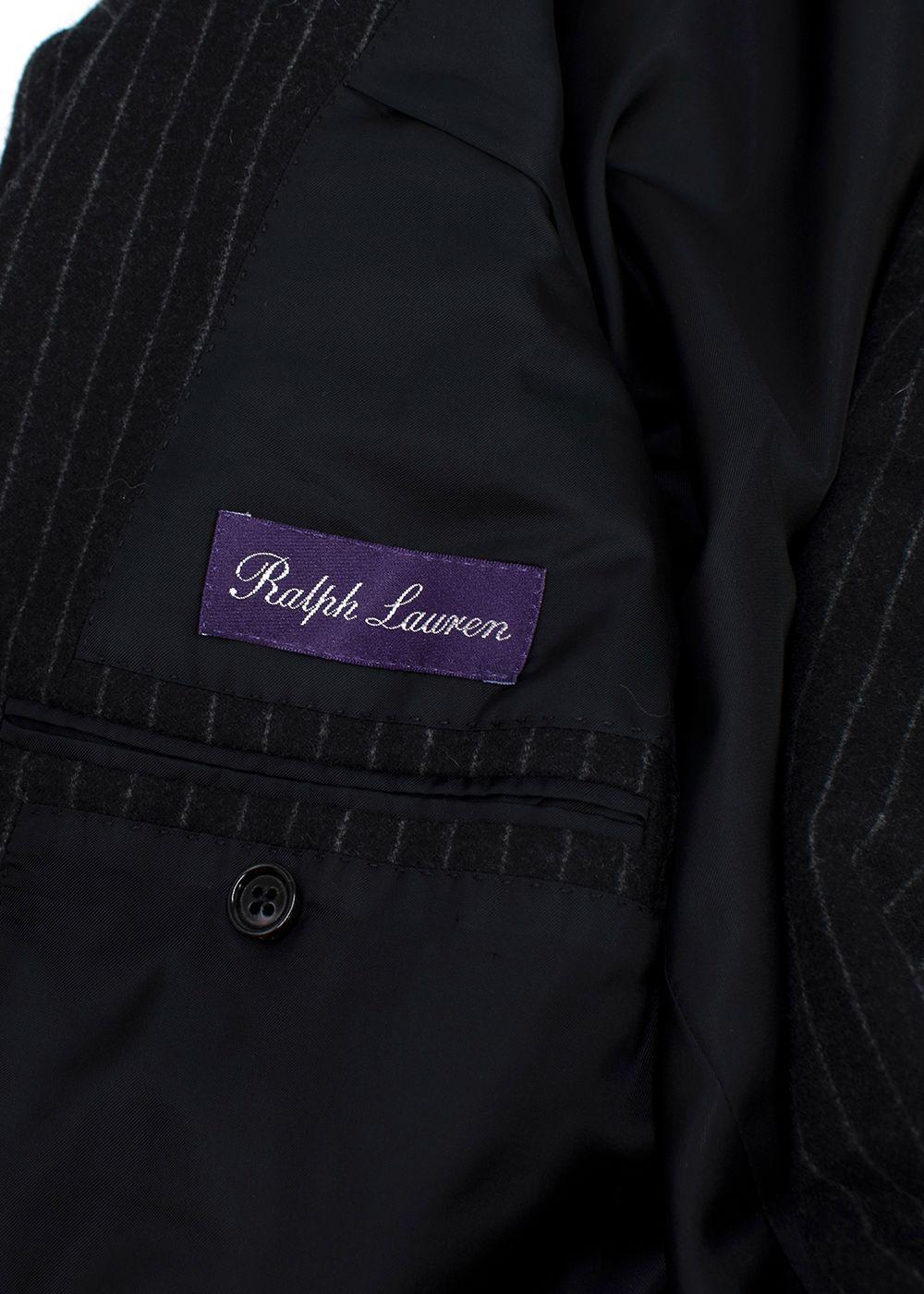 Ralph Lauren Collection Pinstripe Wool 3 Piece Suit