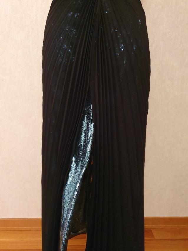 Marco cenzo De Slit Front Button Down Pleated Dress