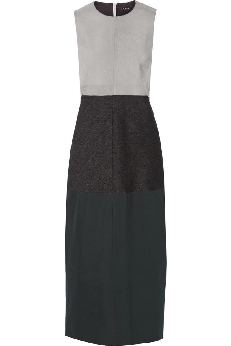 Theory  'Dalax' Colorblock Stretch Wool Midi Dress Size 10/UK14