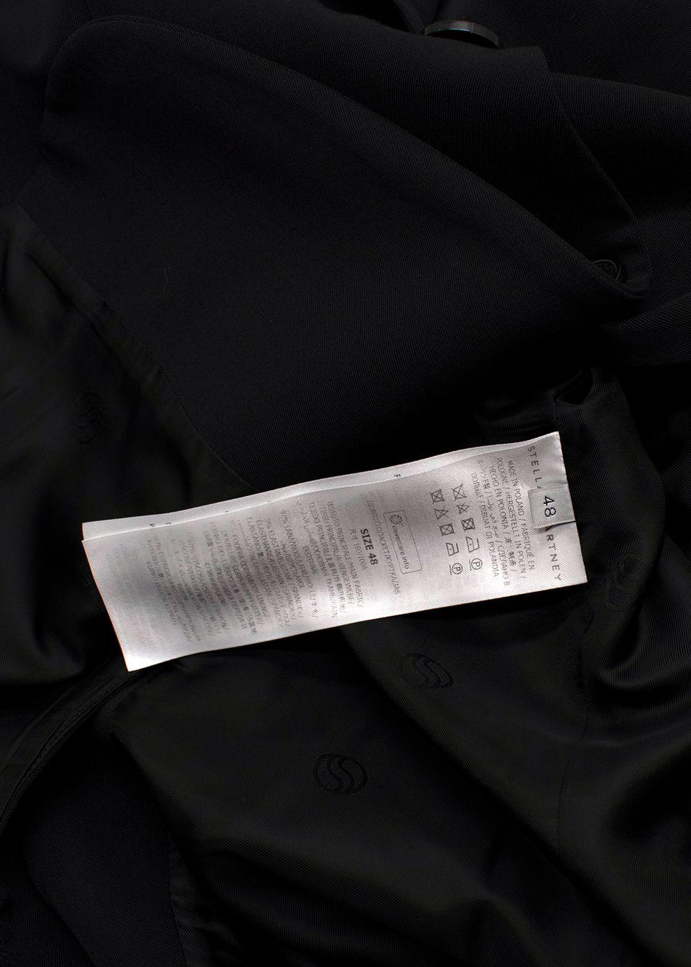 Stella McCartney Black Single Breasted Blazer
