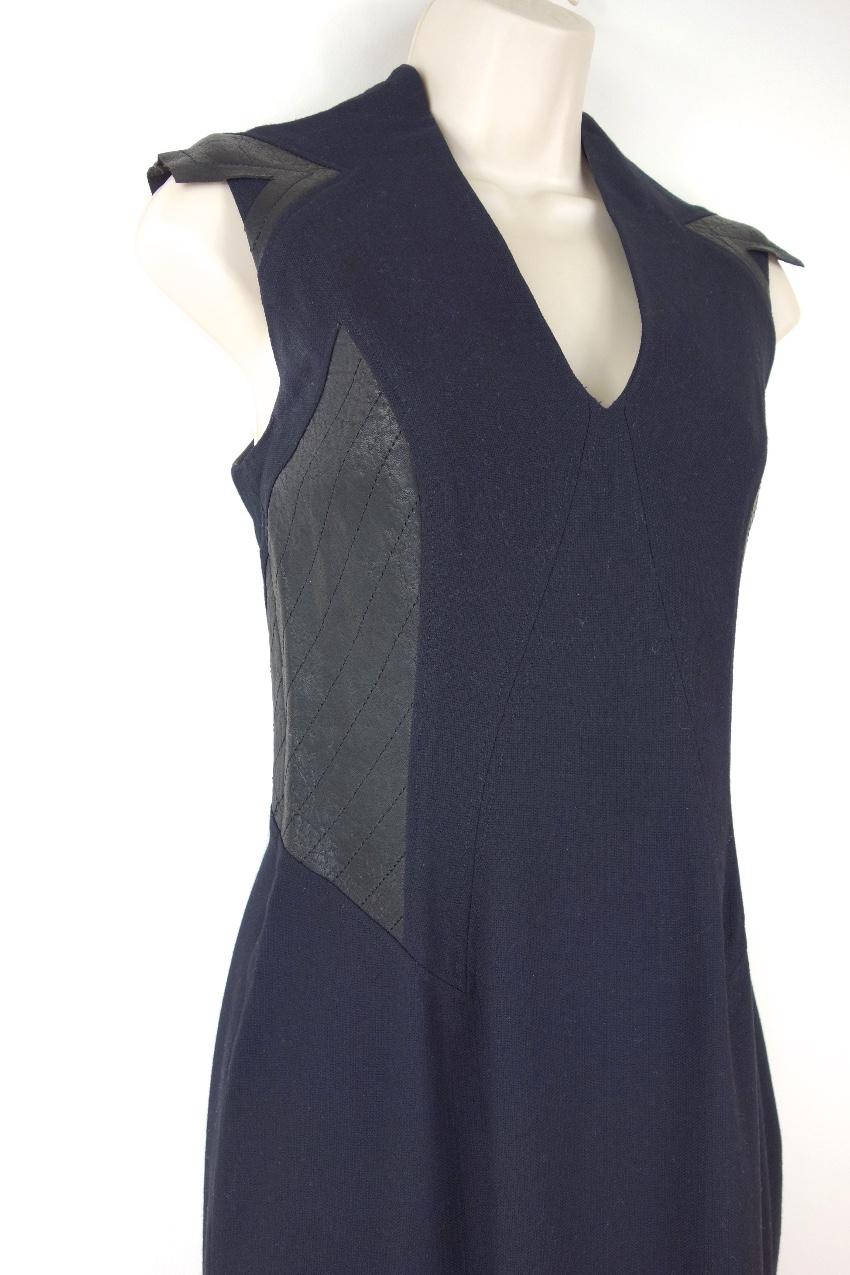 Helmut Lang contrast-panel dress