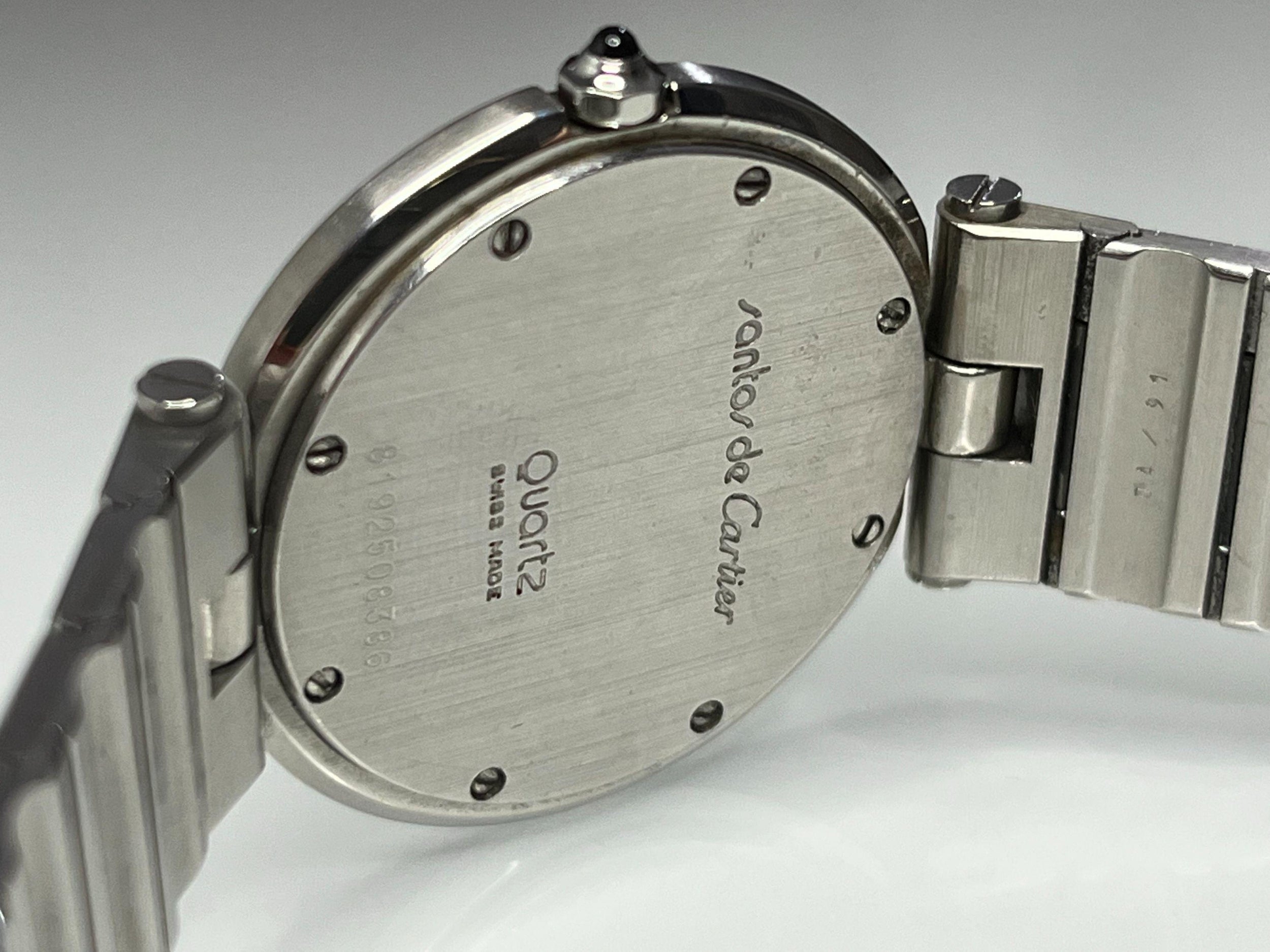 Cartier Santos Round Stainless Steel Watch