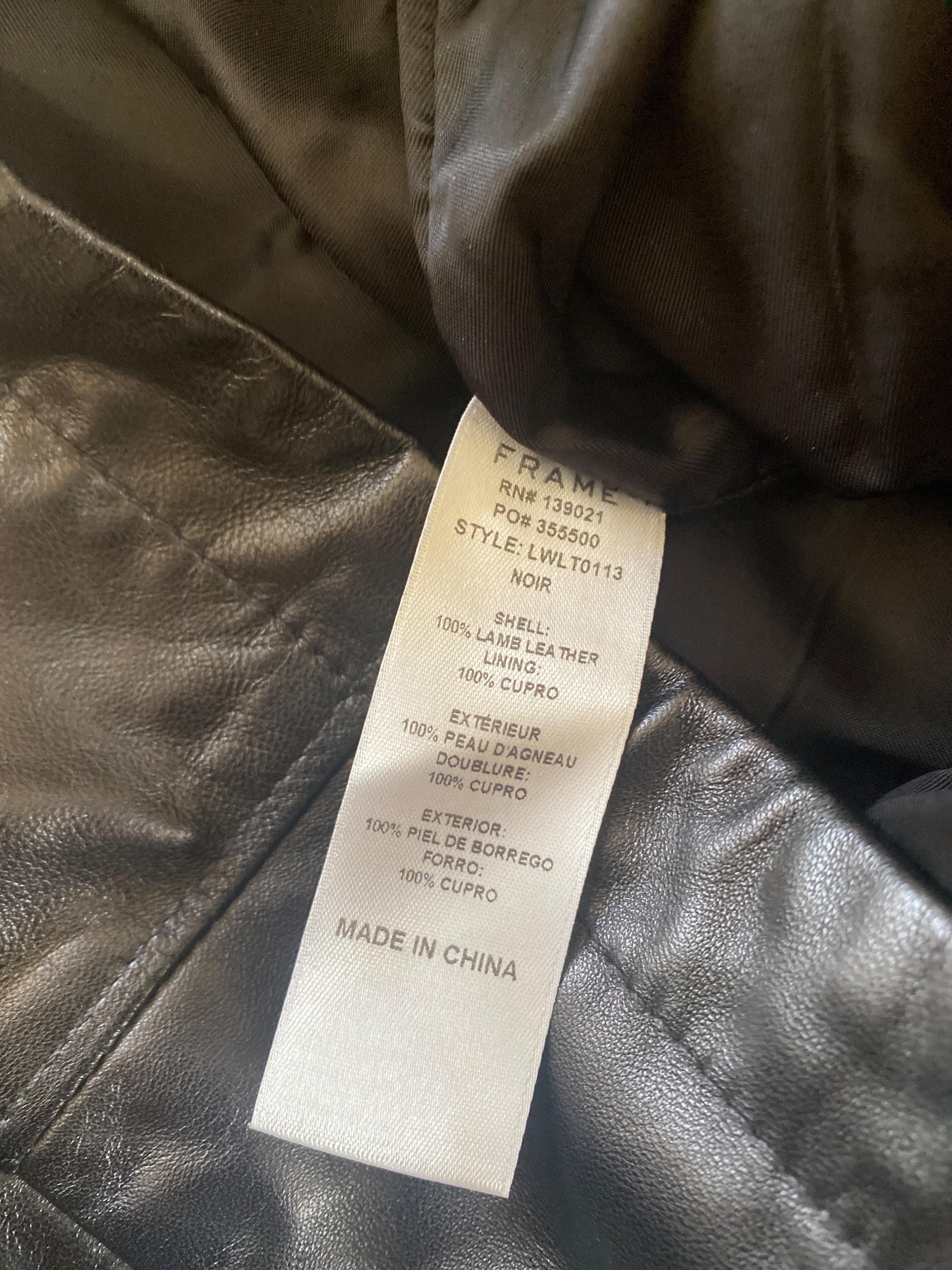 Cropped Leather Trousers