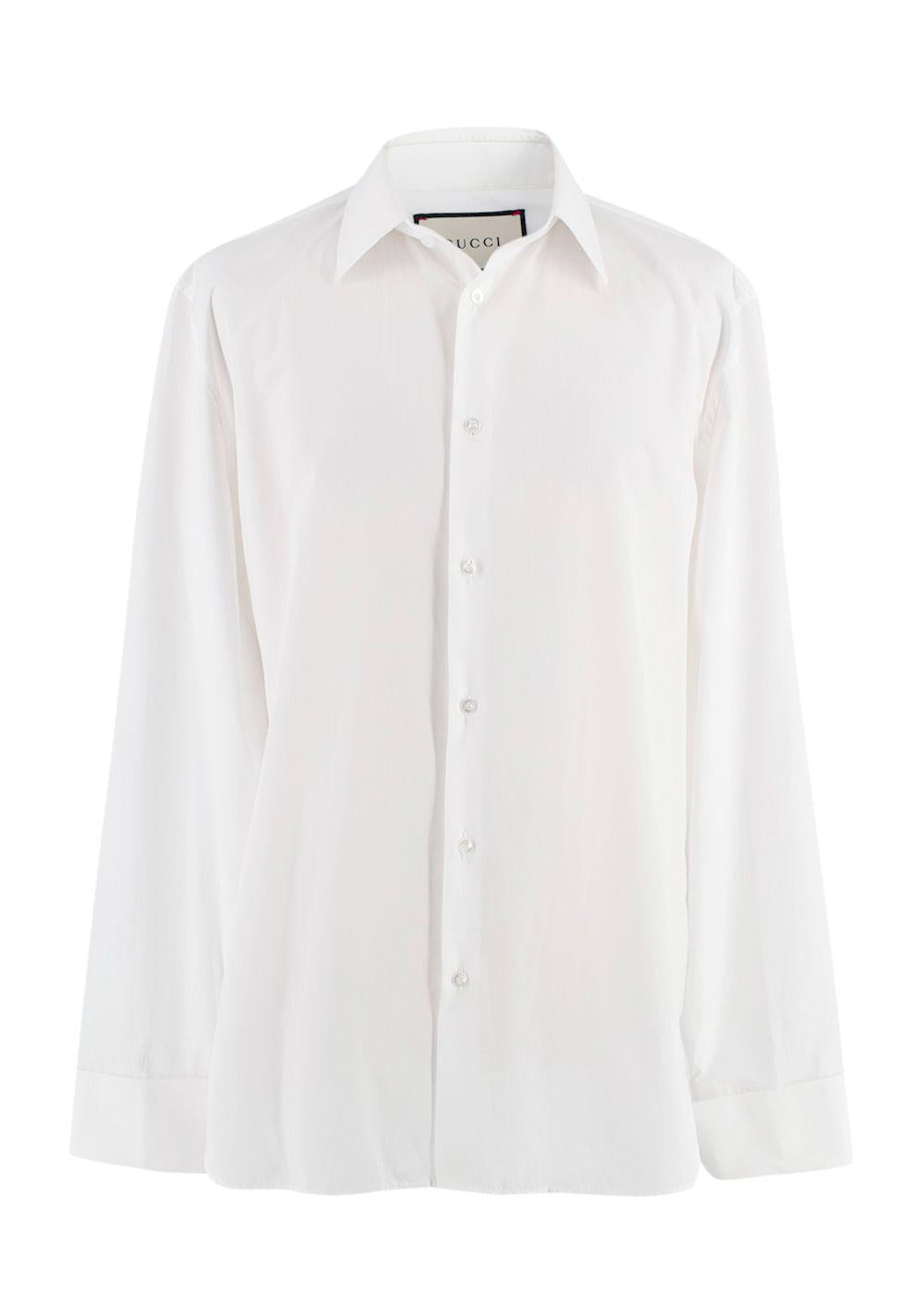 Gucci White Poplin Shirt
