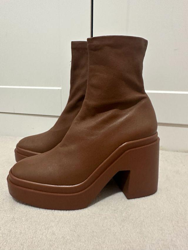 Robert Clergerie Tan Nina Boots