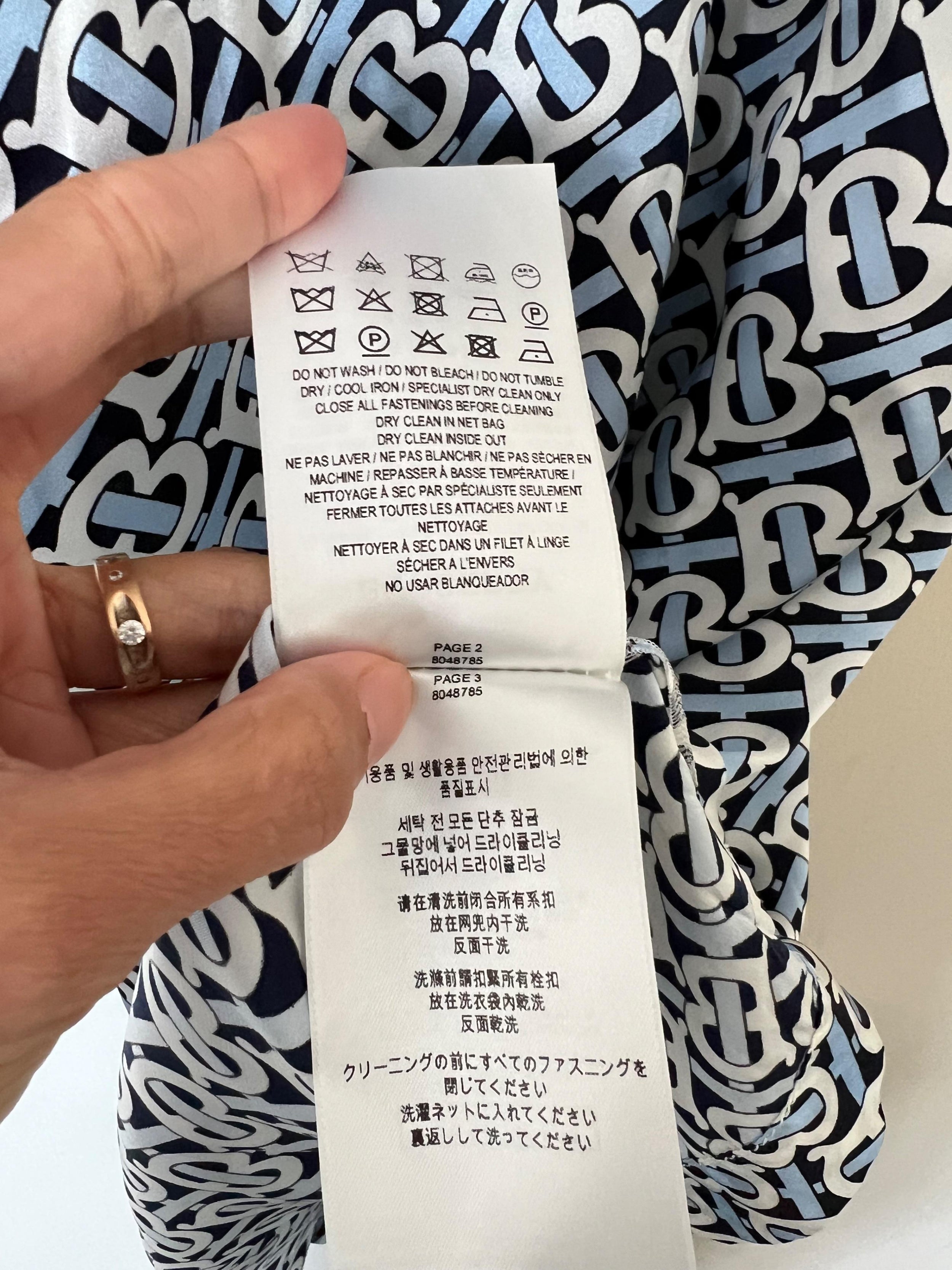 Logo Silk Slip Dress