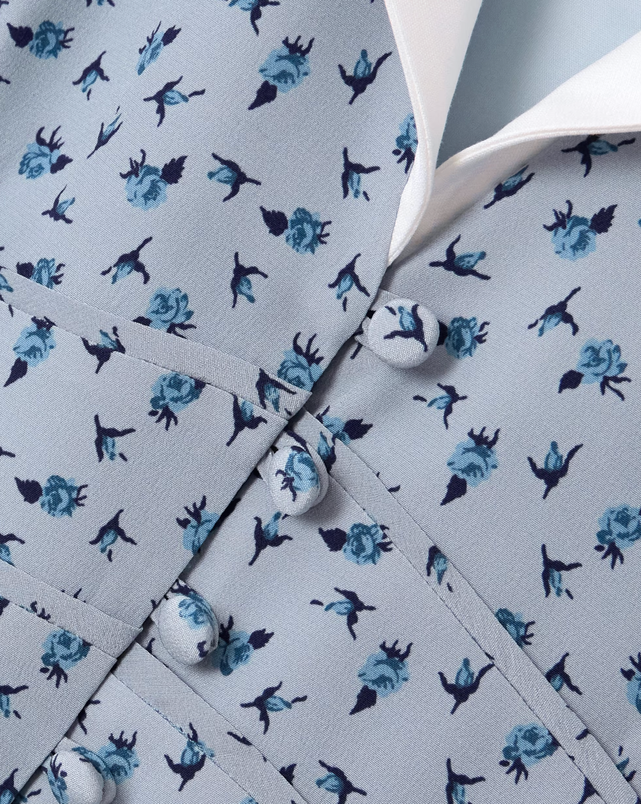 Alessandra Rich Mikado-Trimmed Floral-Print Silk-Crepe De Chine Midi Shirt Dress