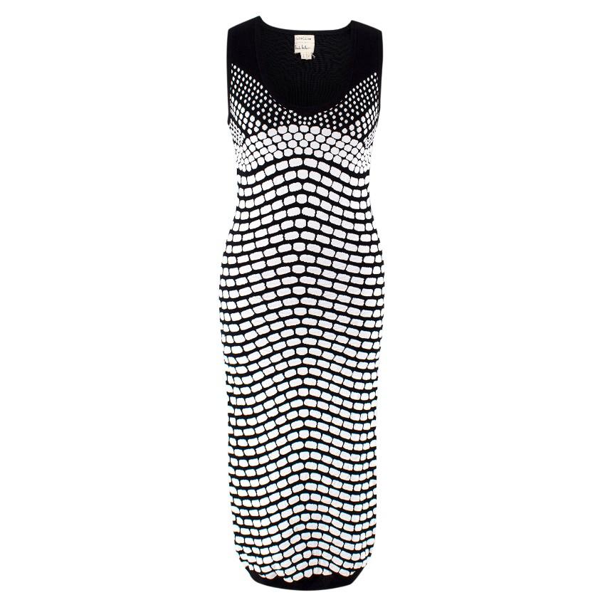 Artelier Nicole Miller Monochrome Knit Midi Dress