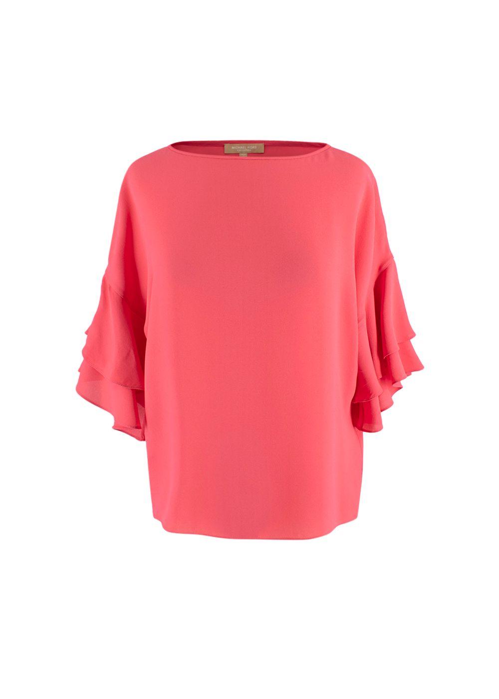 Collection Coral Ruffle Sleeve Top