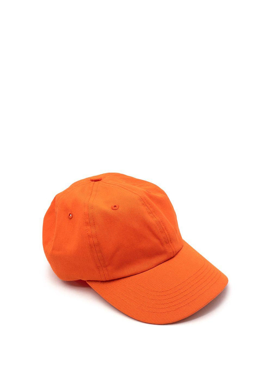 Orange Cotton Logo Baseball Cap