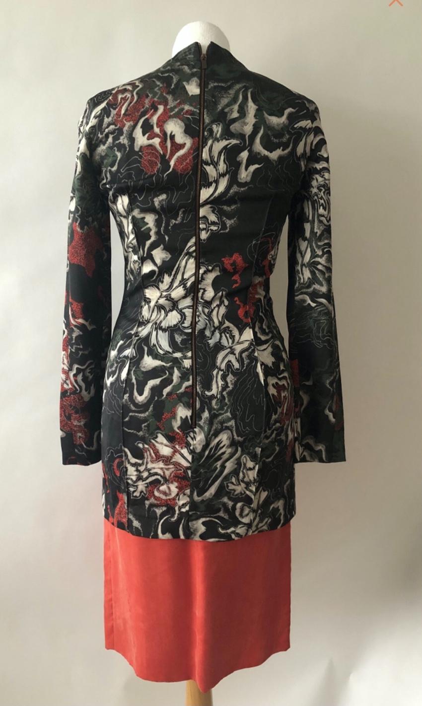 Cedric Charlier Multicoloured Satin Dress