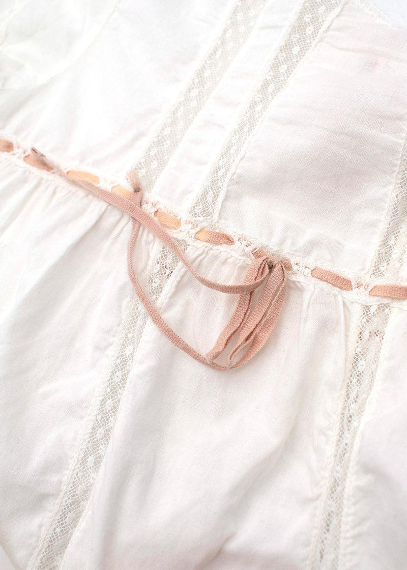 Lace Detail Kids 8Y Cotton Blouse