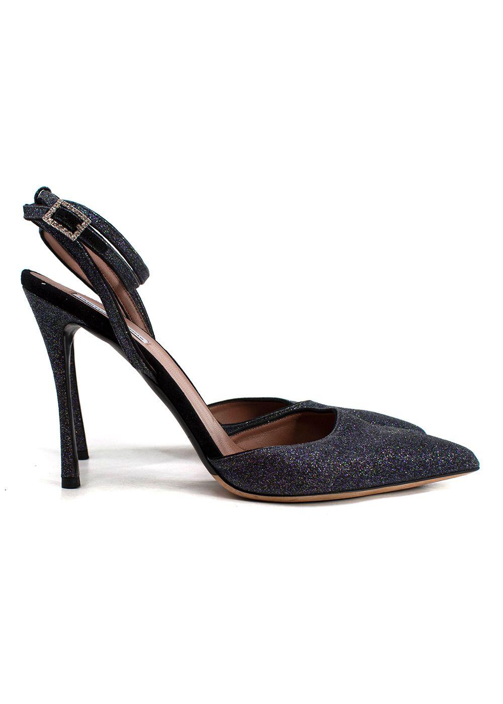 Tabitha Simmons Purple Glittery Heel