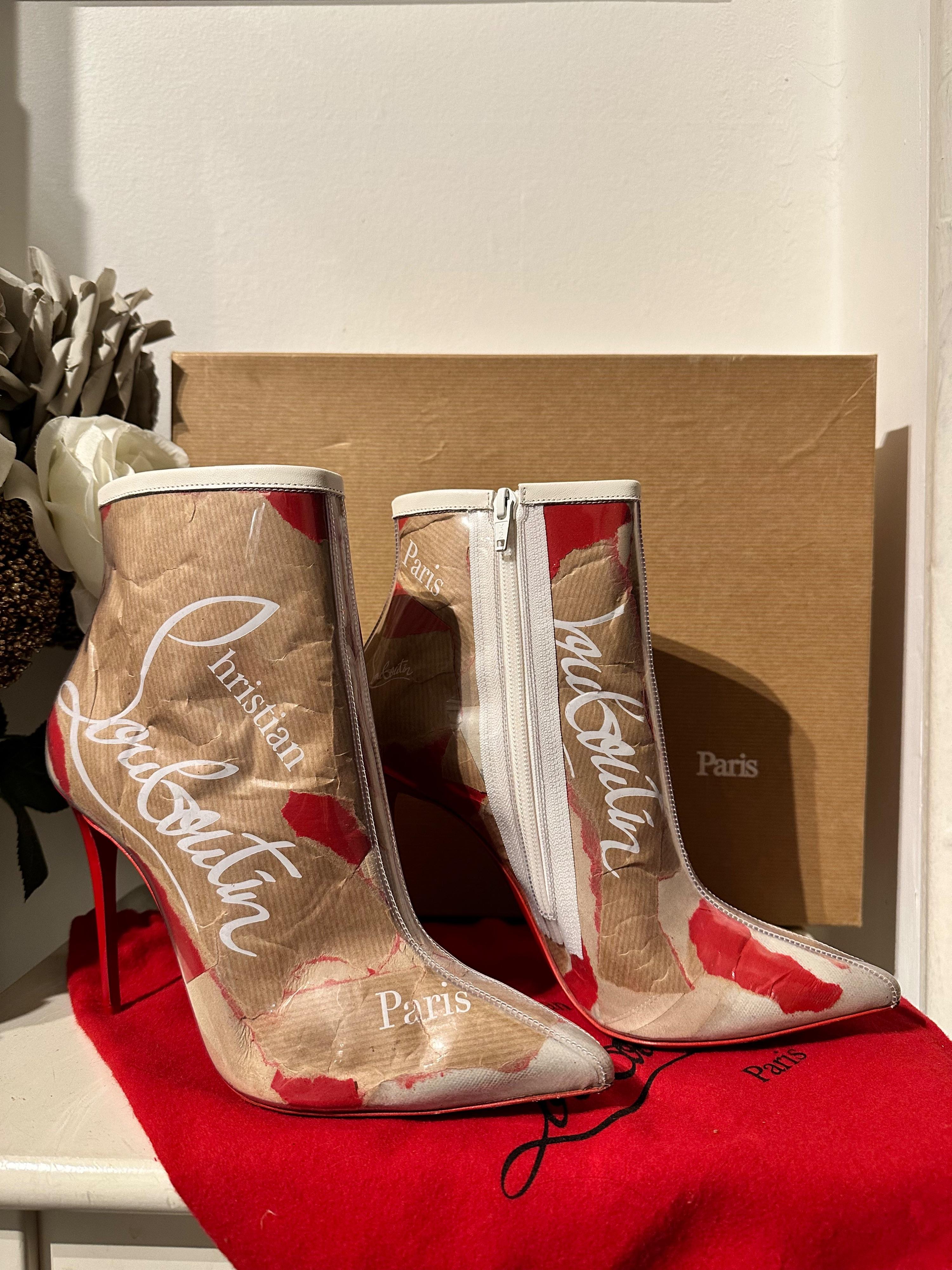 Christian Louboutin Limited Edition PVC Heeled Boots