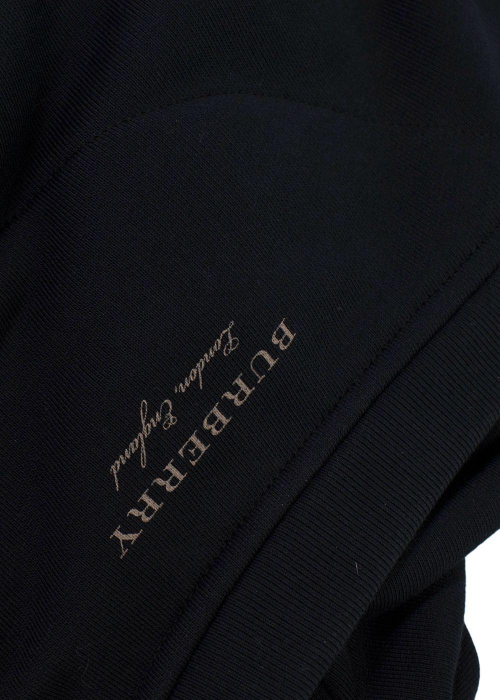 Burberry Black Ruffled Layered Sweatshirt Dress