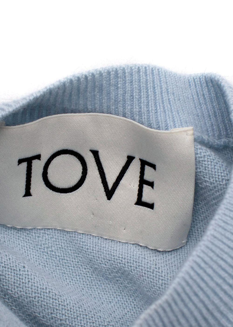 Tove Soft Blue Wool 'Vita' Sleeveless Knit