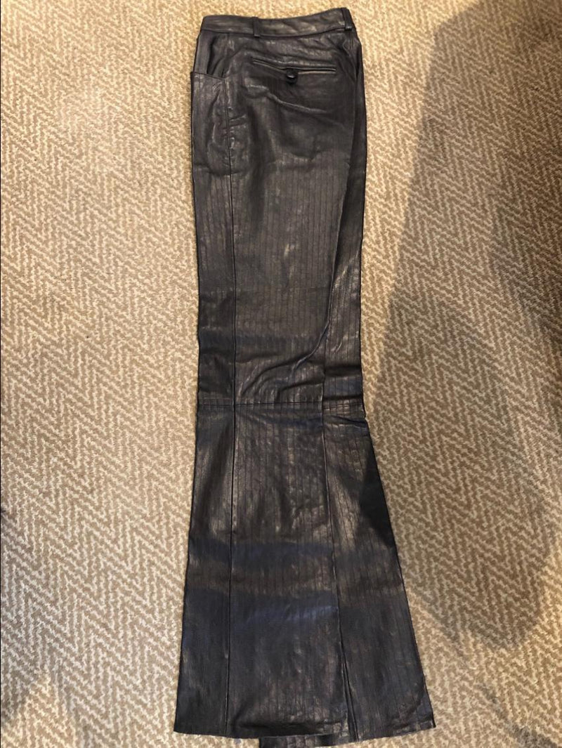 Jitrois Pinstripe Leather Pants
