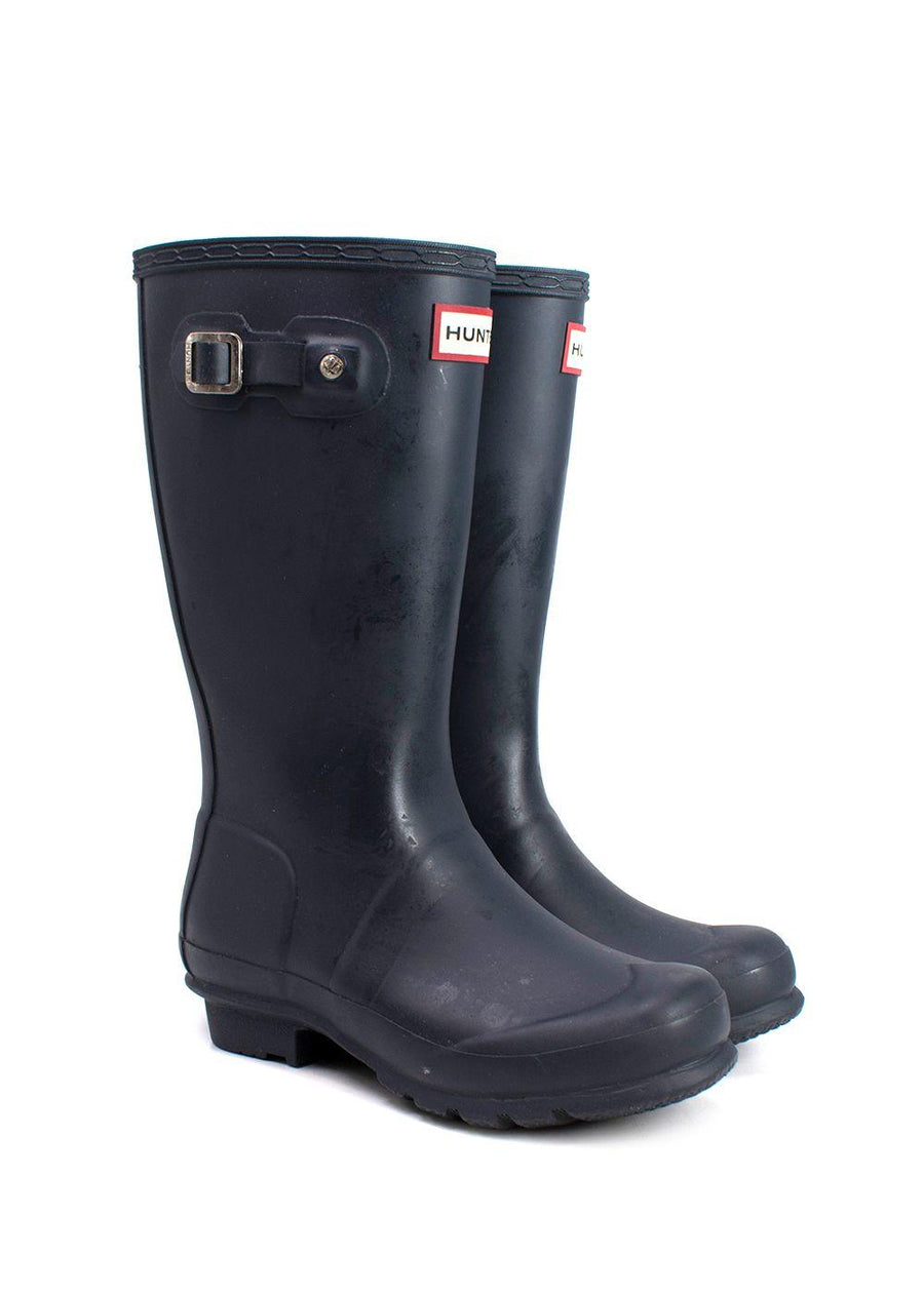 Kids Size 33 Carbon Wellington Boots
