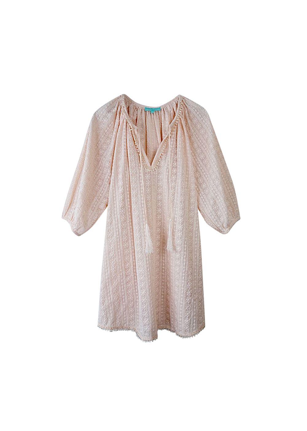 Breezy Embroidered Beach Dress