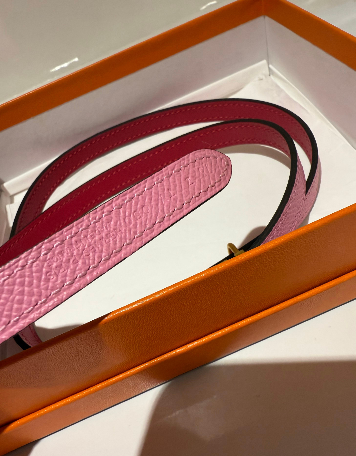 Hermes Reversible Thin Belt