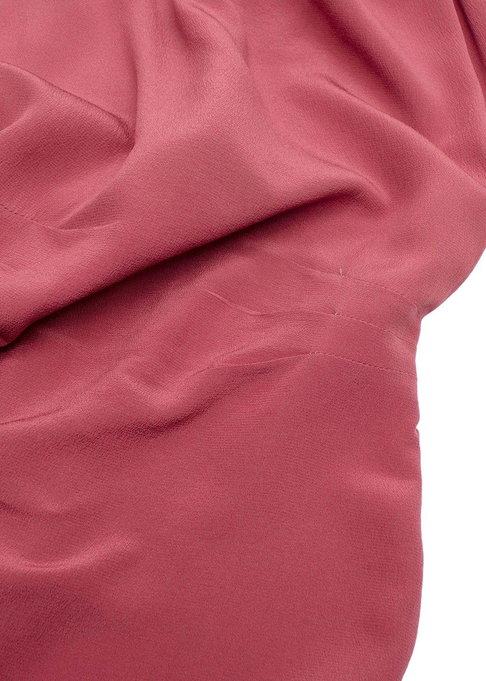 RAEY Dark Blush Silk Midi Dress