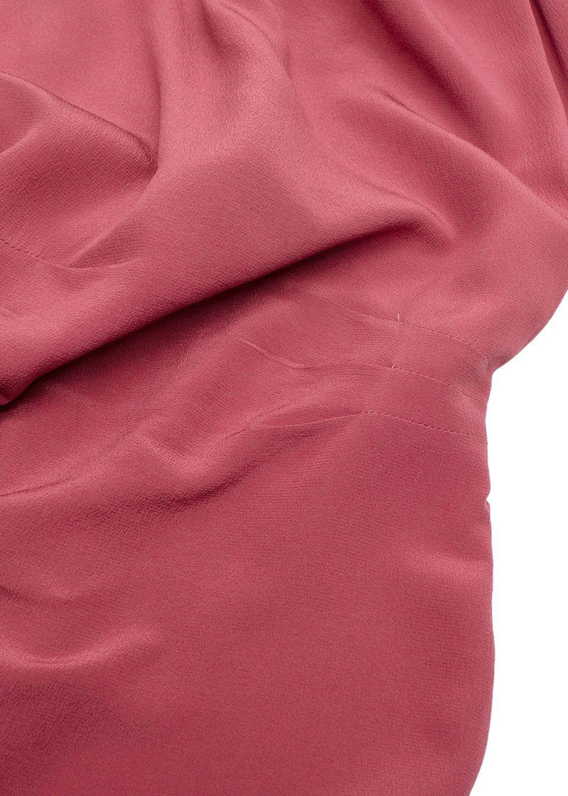 RAEY Dark Blush Silk Midi Dress