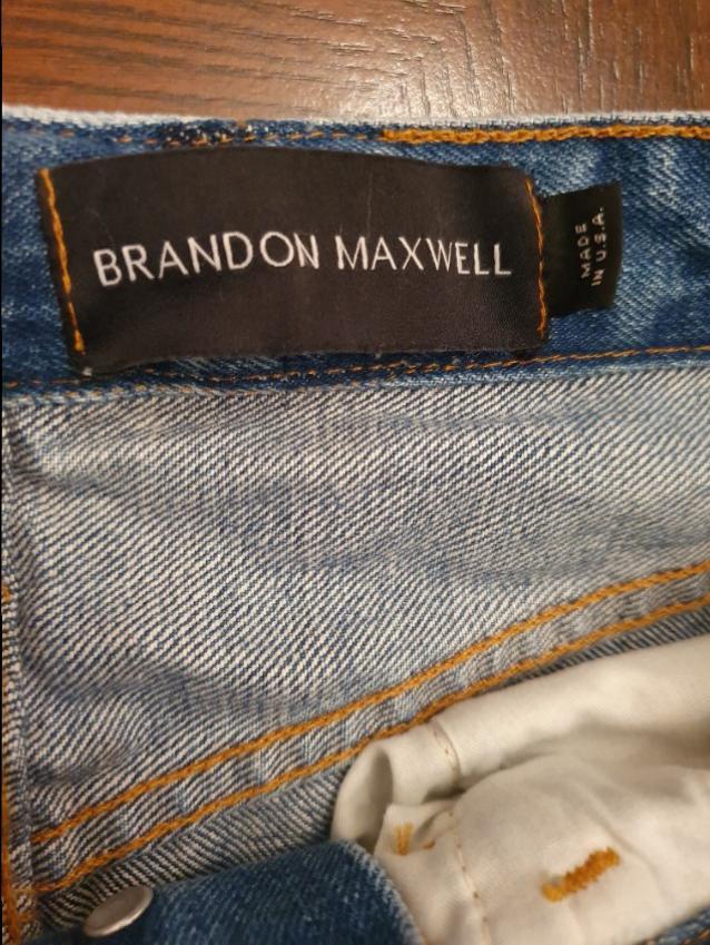 Brandon Maxwell distressed boyfriend jeans
