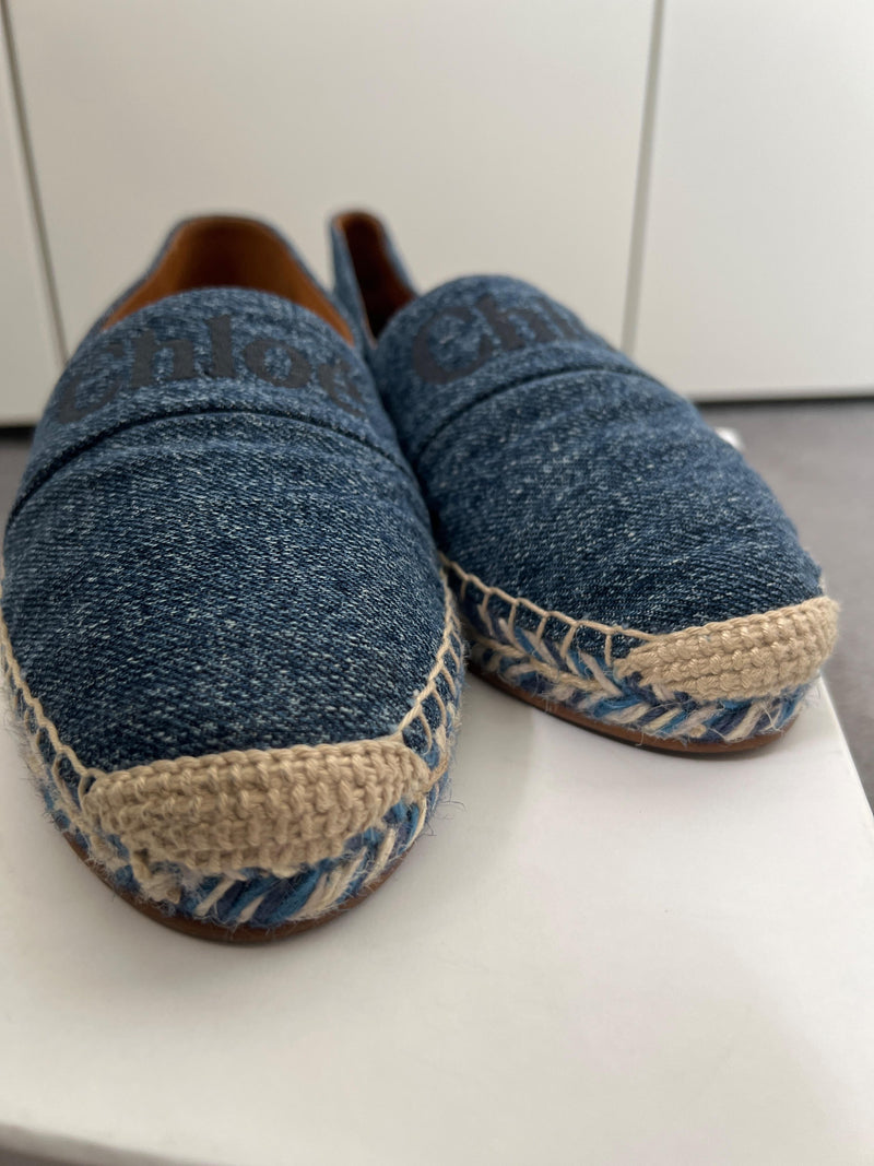 Chloe Denim Espadrilles