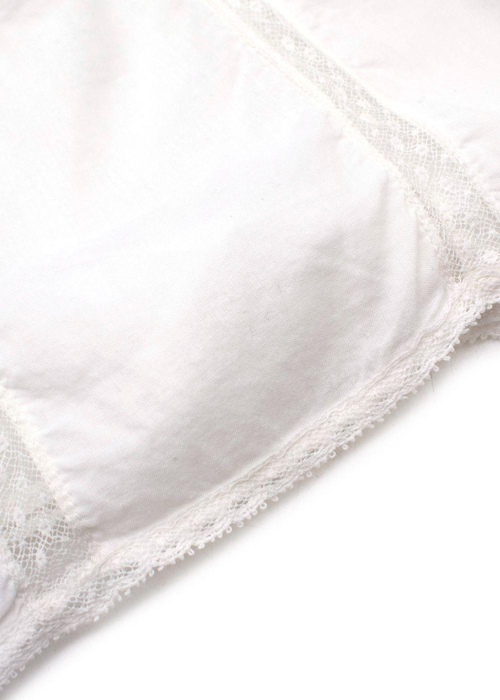 Lace Detail Kids 8Y Cotton Blouse