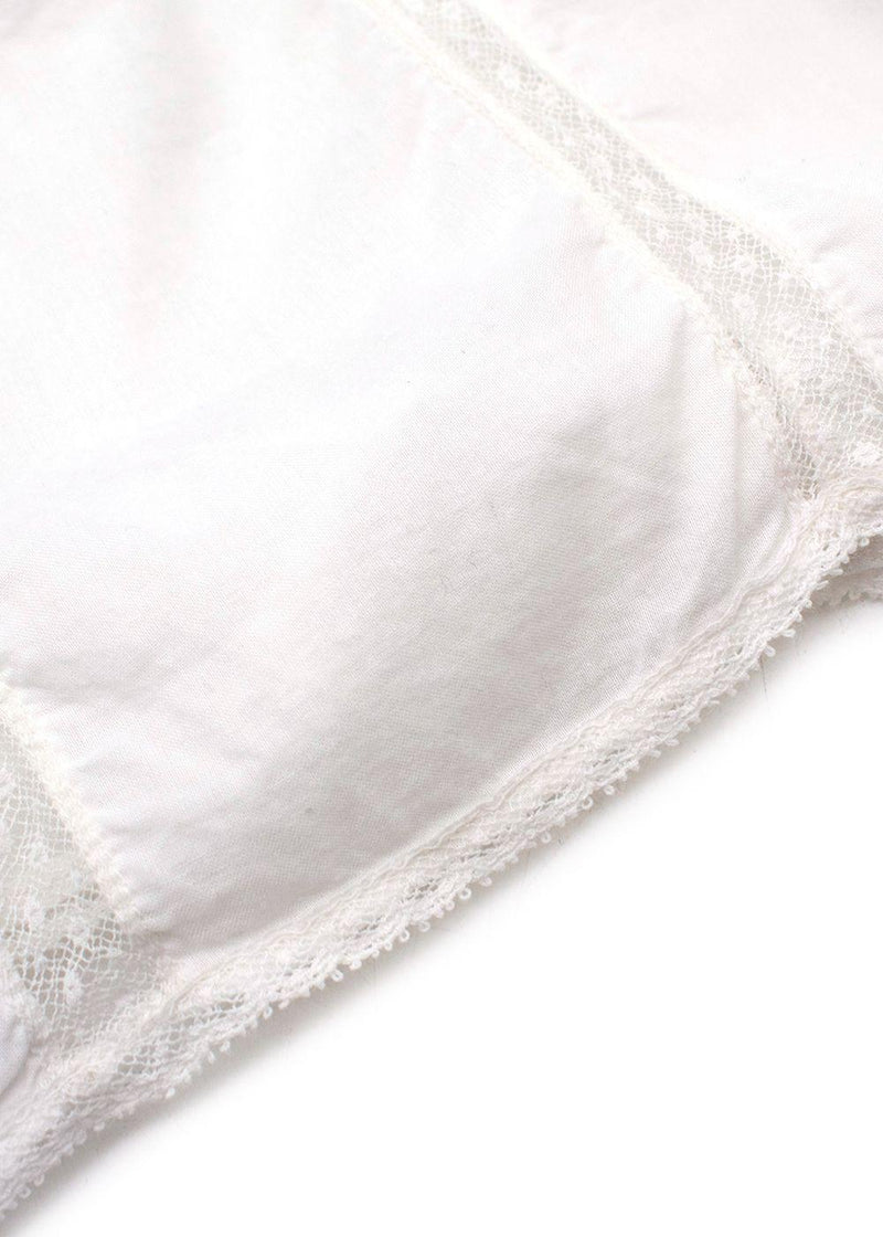Lace Detail Kids 8Y Cotton Blouse