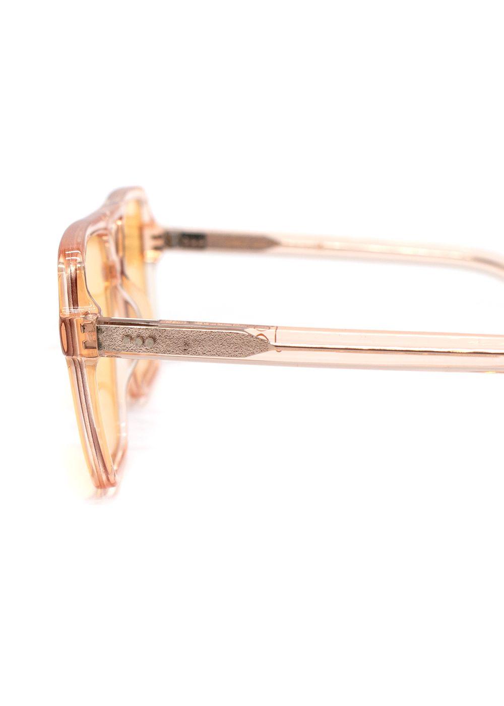 Joseph Apricot Aviator Square Sunglasses