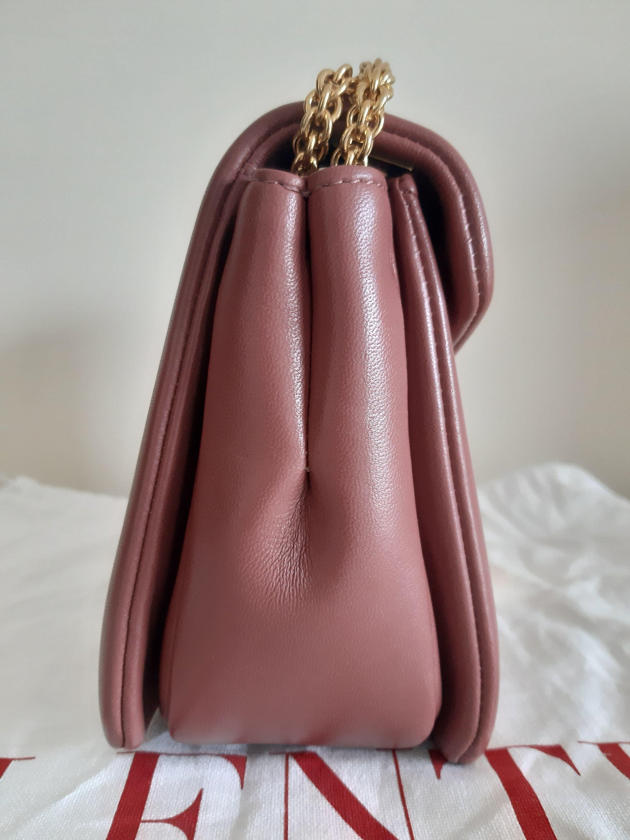 Valentino Rust One Stud Shoulder Bag