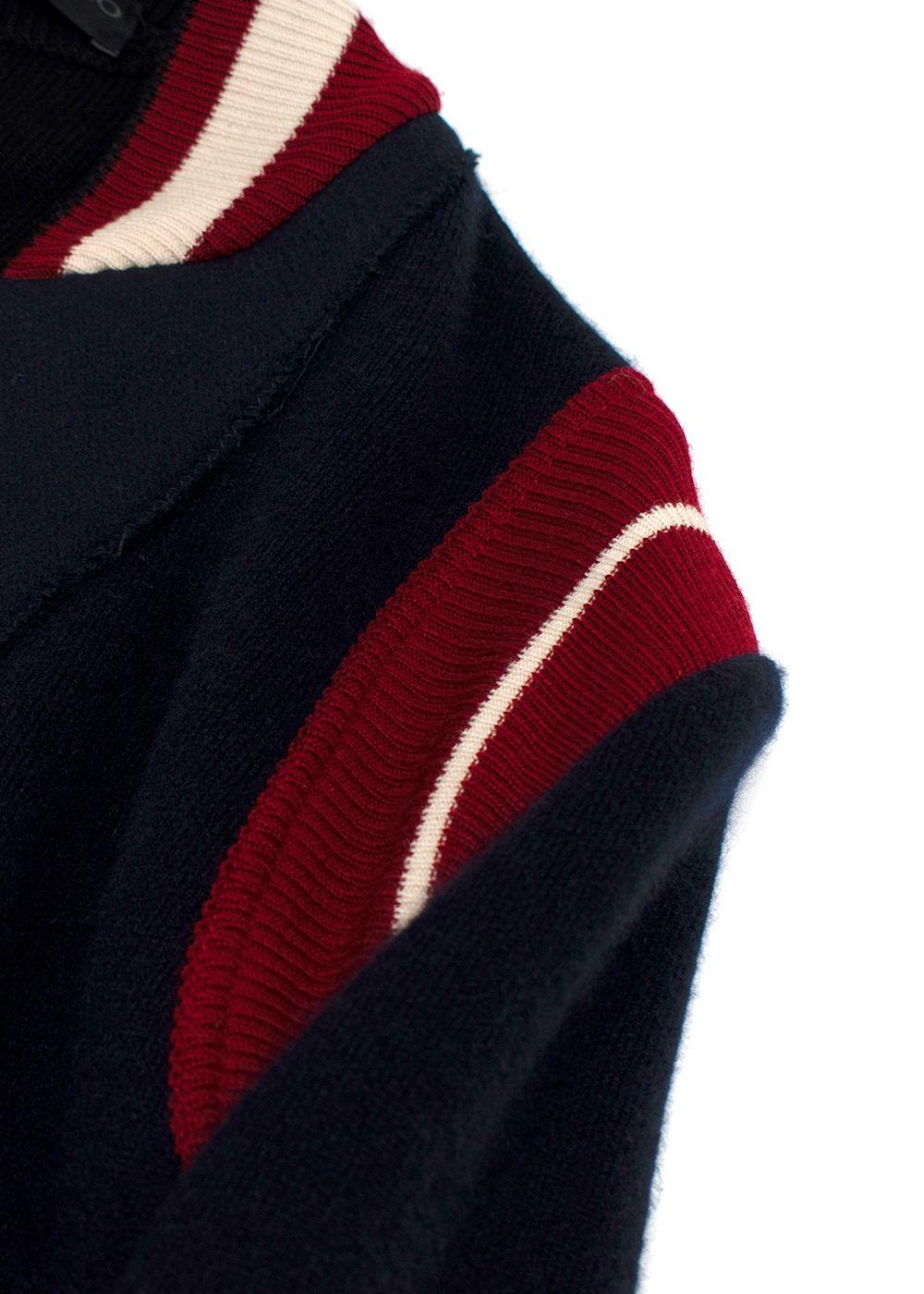 Ermanno Scervino Navy and Red Longline Jacket