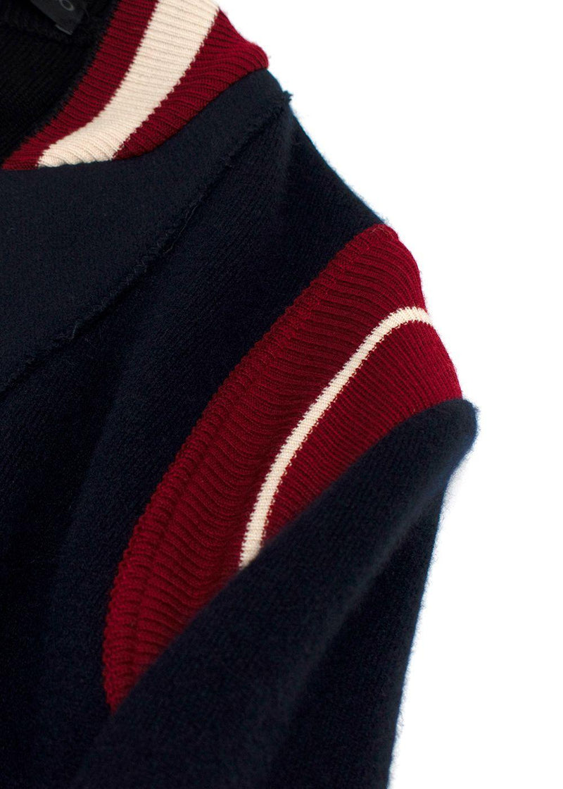 Ermanno Scervino Navy and Red Longline Jacket